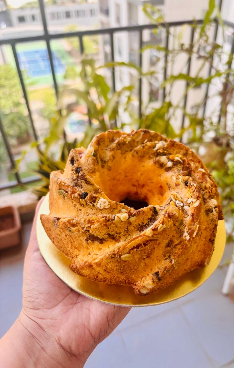 Orange Granola Bundt Cake